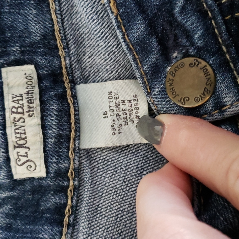 St. John's Bay Stretch Bootcut Size 16 - Picture 3 of 3